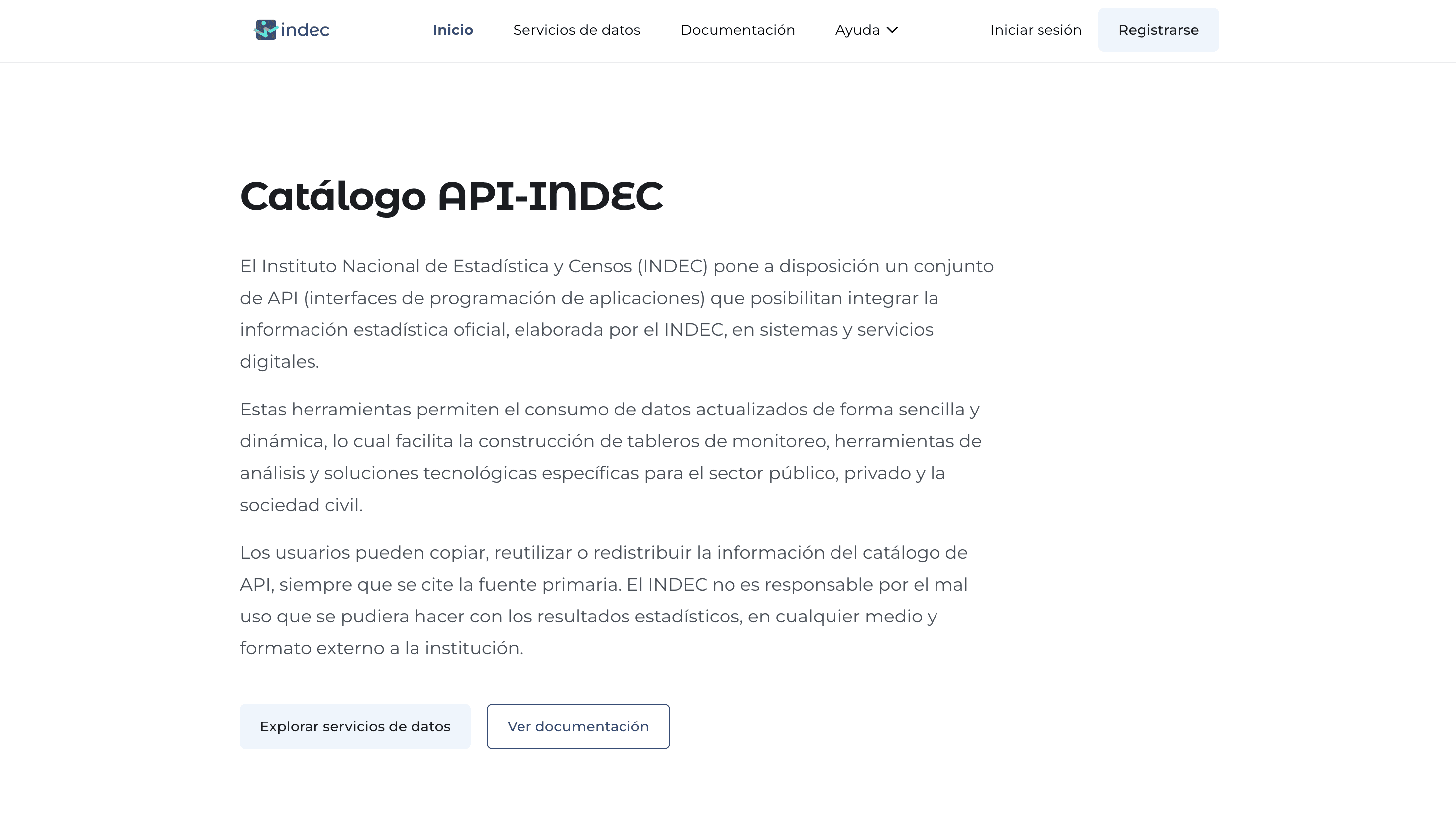 Catálogo API-INDEC